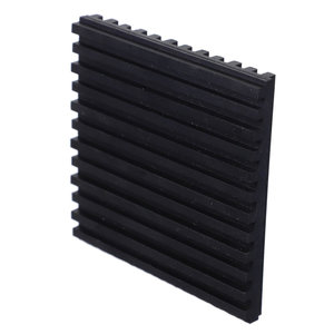 DiversiTech® MP-3 Anti-Vibration Pad, 3 in H, 3 in W, 3/8 in D, Rubber, Anti-Vibration: Yes, Black