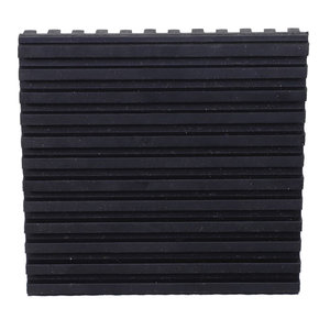 DiversiTech® MP-3 Anti-Vibration Pad, 3 in H, 3 in W, 3/8 in D, Rubber, Anti-Vibration: Yes, Black