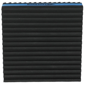 DiversiTech® MP-4E Anti-Vibration Pad, 4 in H, 4 in W, 7/8 in D, EVA, Anti-Vibration: Yes, Black/Blue