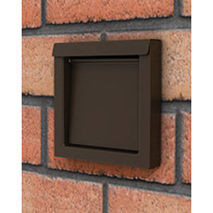 Dryerbox® DWV4K Dryer Wall Vent, For Duct Size: 4 in, Galvalume Steel, 26 ga Gauge, Black