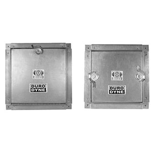 Duro Dyne® YCSAD Series 007321 Cam Self-Stick Access Door With Union Label, Access Door, 8 in H, 8 in W, Square, Steel