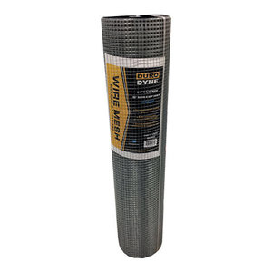 Duro Dyne® 013172 Wire Mesh, Steel, 48 in W, 19 ga Gauge, Zinc-Plated