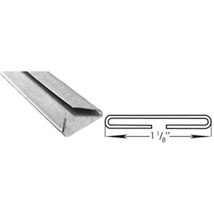 Duro Dyne® DYN-O-MATE® 013218 Flat Drive Cleat, Steel, 1-3/64 in W, 1/4 in D, 26 ga Gauge