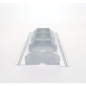 Duro Dyne® DYN-O-MATE® 013300 Vane Rail, Steel, 22 ga Gauge, Galvanized, 10 ft L, 2 in W