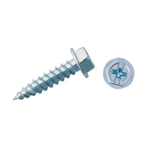 Duro Dyne® Super Saber® 014215 Self-Piercing Screw, Slotted Head, #10 Thread, 3/4 in L, Steel