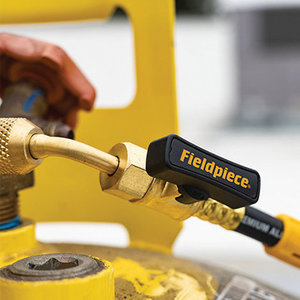Fieldpiece HR3B Ball Valve Hose Set, 1/4 x 1/4 in, 5 ft L Hose, 800 psi Max Working Pressure