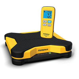 Fieldpiece SR47 Wireless Refrigerant Scale, 252 lb, +/-0.03 to 0.05 % Accuracy, LED Display, 13 in L Platform