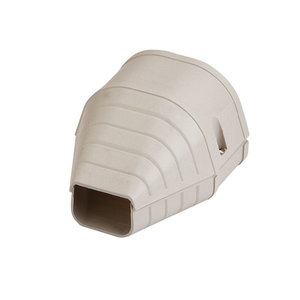 Fortress® 84027 End Fitting, Ivory, PVC, 3-1/2 in, 4-1/4 in L, 3-7/8 in W, 2-3/4 in H