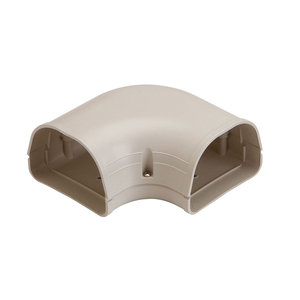 Fortress® 84031 90 deg Flat Elbow, Ivory, PVC, 3-1/2 in, 5-3/4 in L, 5-3/4 in W, 2-3/4 in H