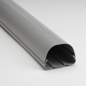 Fortress® 84144 Duct, Gray, PVC, 4-1/2 in, 90 in L, 4-5/8 in W, 3-1/4 in H