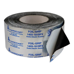 HARDCAST® Foil-Grip™ 1403 309780 Sealant Tape, 3 in W, 100 ft L, 17 mil Thick, Butyl, 1400 psi Tensile Strength, Gray