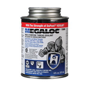 HERCULES® Megaloc 15806 Multi-Purpose Pipe Thread Sealant With DuPont™ Kevlar®, 2600 to 12000 psi Max Working Pressure