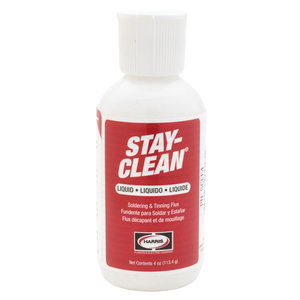 Harris® Stay-Clean SCLF4 Soldering Flux, Zinc Chloride Flu, 4 oz