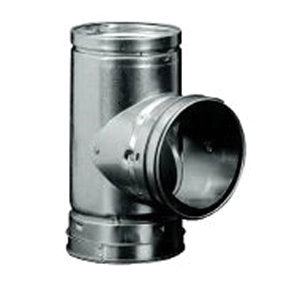 Hart & Cooley® 016210 Tee, 5 in, 28 ga Gauge, Aluminum/Galvanized Steel, 11 in L