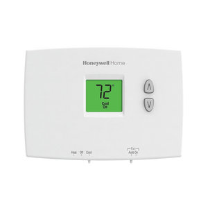 Honeywell Home PRO 1000 TH1110DH1003/U Non-Programmable Thermostat, 1H/1C-Stage, 1-Fan Speeds, Battery, Hardwired