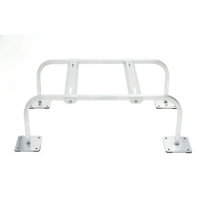 IBEX® 1801AL Mini-Split Stand, Aluminum, 35 in L, 20 in W, 18 in D, Zinc-Plated Yellow