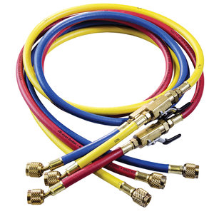 JB Industries KOBRA® CCLV Series CCLV-72 Gasket Seal Hose Set With Quarter-Turn Ball Valve Whip End, 1/4 x 1/4 in