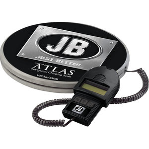JB Industries ATLAS® DS-20000 Digital Refrigerant Scale, 220 lb, LCD Display, Battery, 60 hr Battery