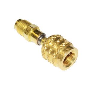 JB Industries QC-A2L-LH Reverse-Thread Adapter, 1/4 in x 1/4 in, SAE Flared x Male Flared, Brass