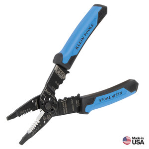 KLEIN TOOLS® 1025 Multi-Purpose Long Nose Wire Stripper, 1.19 in Jaw, Steel, 4.51 in L Handle, 8-1/4 in L, 2.52 in W