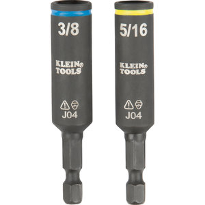 KLEIN TOOLS® KNECT™ 32500HDRT 11-in-1 Impact-Rated Screwdriver/Nut Driver, 1/4 in, 5/16 in, 3/8 in, 1/2 in Drive, Yes