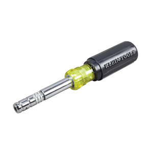 KLEIN TOOLS® Slide Drive™ 32596 8-in-1 Multi-Bit Screwdriver/Nut Driver, 1/4 in, 3/8 in, 5/16 in Drive, 8-Piece