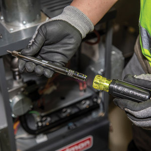 KLEIN TOOLS® Slide Drive™ 32596 8-in-1 Multi-Bit Screwdriver/Nut Driver, 1/4 in, 3/8 in, 5/16 in Drive, 8-Piece
