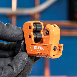 KLEIN TOOLS® 50047 Mini-Tubing Cutter, Applicable Materials: Aluminum, Copper, 1-1/8 in Max Pipe, 1/8 in Minimum Pipe