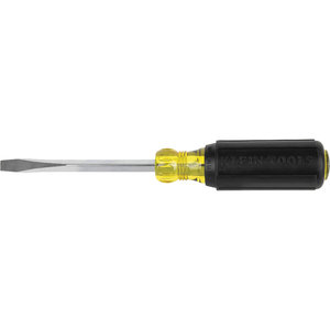 KLEIN TOOLS® 600-4 Screwdriver, 1/4 in Bit, 1-Piece, Magnetic: No, 4 in L Shaft, 8.344 in L, Steel, Square Shank