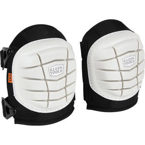 KLEIN TOOLS® 60849 Non-Marring Lightweight Gel Knee Pad, EVA/Metal/Neoprene/Nylon/Polyester/TPE, Black/White, One-Size