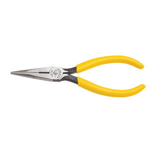 KLEIN TOOLS® D203-6 Side-Cutter Plier, 0.688 in Jaw, 1.969 in Jaw Reach, Needle Nose, Tool Steel, 6 in L