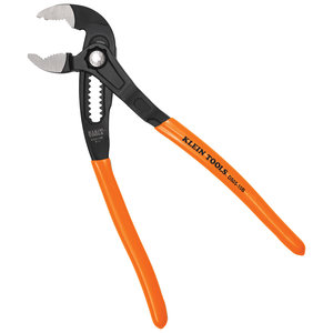 KLEIN TOOLS® Quick-Adjust Klaw™ D50510B Pump Plier, 2-1/8 in Jaw, 1-1/4 in Jaw Reach, Alloy Steel, 10 in L