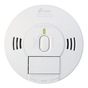 Kidde® Firex™ 21007624 Combination Carbon Monoxide and Photoelectric Smoke Alarm, Battery, Hardwired, 120 V, 5.79 in Dia