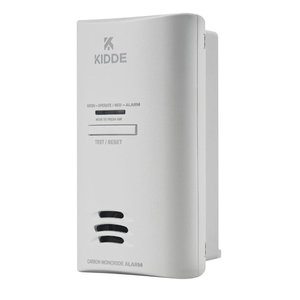 Kidde® 21025772 Carbon Monoxide Alarm, Battery, Hardwired, Sound, Visual Alarm, (2) AA, 120 V, 2-3/4 in H, 4-1/2 in W
