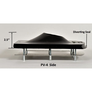 Kozy Kollar PV-4 Roof Flashing Kit, For Pipe Size: 4 in, EPDM, 12-3/4 in L Base, 9-1/4 in W Base, 2-1/2 in H