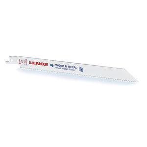 LENOX® 12129635R Reciprocating Blade, 0.035 in Thick, 10/14 TPI, Bi-Metal, 6 in L, 3/4 in W