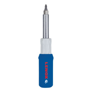 LENOX® 23932 9-in-1 Screwdriver, 1/4 in, 5/16 in, 3/8 in Drive, #1, #2, #3, 1/4 in, 3/16 in, 3/8 in, 5/16 in Bit