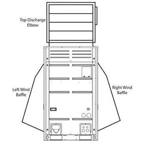 LG HVAC ZLABKA01A Low Ambient Wind Baffle Kit, Compatible Unit Tonnage: 6 ton, Metal, Warm Gray