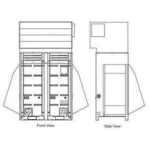 LG HVAC ZLABKA03A Low Ambient Wind Baffle Kit, Compatible Unit Tonnage: 8 to 14 ton, Metal, Warm Gray