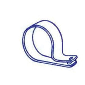 MA-LINE MA03155-1 Cable Clamp, Nylon, 1/2 in Max Bundle Dia, 3/8 in W