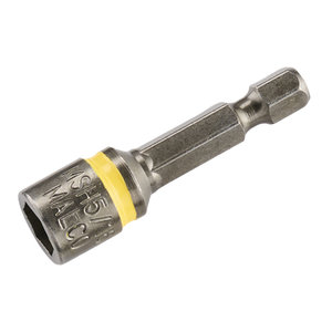 Malco® MSH516 Standard Short Hex Driver, 5/16 in Nut, Magnetic: Yes, 1-3/4 in L Shaft, 1-3/4 in L, Yellow