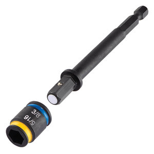 Malco® C-RHEX® MSHMLC1 Cleanable/Reversible Driver, SAE, Hex Drive, Magnetic: Yes, 4 in L Shaft, 4 in L, Blue/Yellow