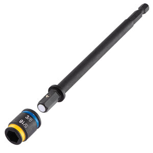 Malco® C-RHEX® MSHXLC1 Cleanable/Reversible Driver, SAE, Hex Drive, Magnetic: Yes, 6 in L Shaft, 6 in L, Blue/Yellow