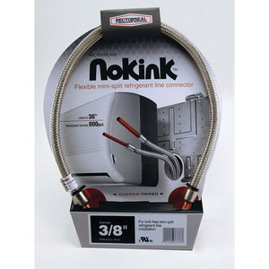 NoKink™ 66733 Flex Hose, 3 ft H, 3/8 in, Stainless Steel
