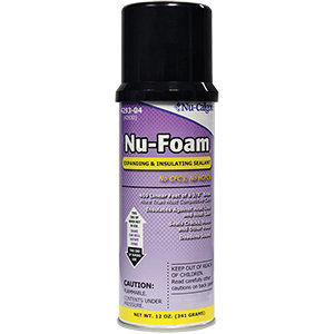 Nu-Calgon Nu-Foam 4293-04 Foam, R4.9, Base Chemical: Polyurethane, 12 oz, Cream