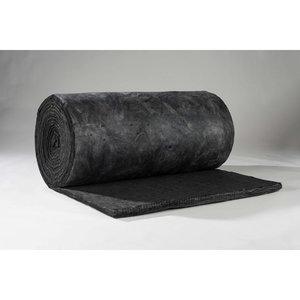 Owens Corning QuietR® 634200 Rotary Duct Liner, R2.2, 1/2 in Thick, 47 in W, 100 ft L, Fiberglass, 0.5 NRC, Black