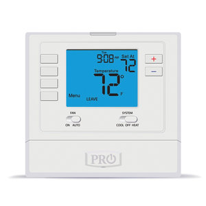 PRO1® T715 Programmable Thermostat, 24 V, 2H/2C-Stage, Battery, Hardwired, Backlit Display, 32 to 105 deg F Ambient