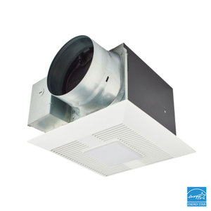 Panasonic WhisperGreen® Select FV-0511VKL2 Exhaust Fan, 50 to 110 cfm, 0.9 sones, 120 V, 0.04 to 0.11 A, 13 in W