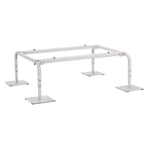Quick-Sling® QSSB Series QSSB48-12 Equipment Stand Base With 48 in Rail, 1200 lb Load, Steel, 62.7 in L, 56 in W, Tan