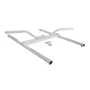 Quick-Sling® QSWI5003 Large H-Frame Swivel, 400 lb Load, Flat Ceiling Installation/Mounting, Steel, Powder-Coated, Tan